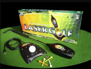 LaserGolf box, club and base unit